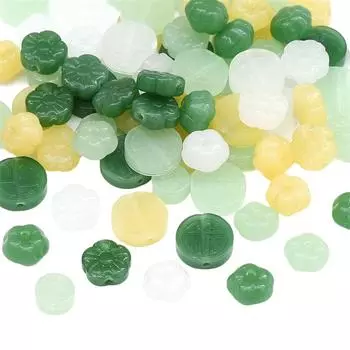 10 шт. хрустальные бусины в виде тыквы и сливы, свободные бусины-разделители для DIY браслета, ожерелья, изготовления ювелирных изделий 04 8mm 10pcs светло-зеленый