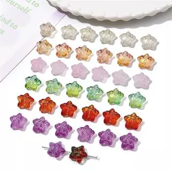 10 шт. хрустальные стеклянные бусины пятиконечная звезда свободные разделительные бусины для самостоятельного изготовления браслета ожерелья ювелирных изделий поросенок розовый