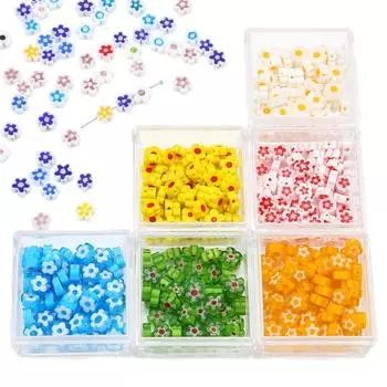 10 шт. хрустальные стеклянные бусины в виде цветов сливы, свободные бусины-разделители для изготовления ювелирных изделий, браслета «сделай сам», ожерелья 13