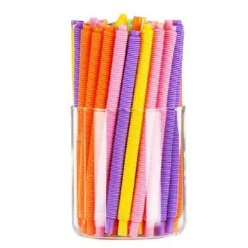 10 шт. Художественная соломинка креативная выдвижная изогнутая длинная пластиковая для украшения вечеринки зелёный