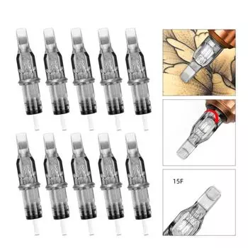 10 шт., игла для тату-картриджа из нержавеющей стали 0,35 мм 1215f, игла для тату-картриджа 1215F