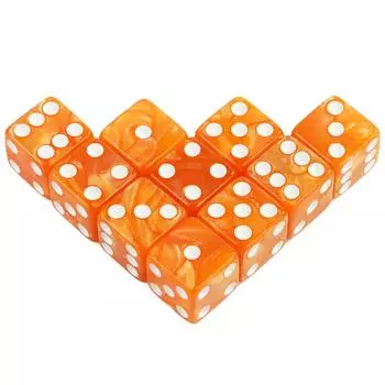 10 шт. игральных костей D6 16 мм с эффектом мрамора, квадратные угловые игральные кости, многогранные шестигранные игральные кости для обучения математике, развлекательной игры красный