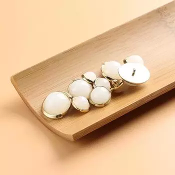 10 шт. Имитация нефрита стеклянные пуговицы китайская одежда зеленые пуговицы китайский стиль ханьфу чонсам топ рубашка кардиган пуговицы 11mm gold bottom white jade