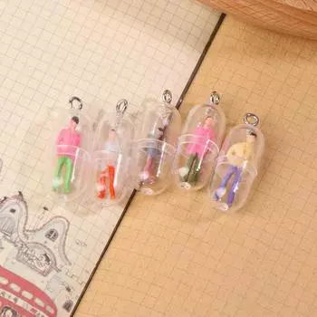 10 шт. имитация трехмерных мини-капсул-таблеток злодея Diy из смолы подвеска-капля клей серьги ожерелье ювелирные аксессуары