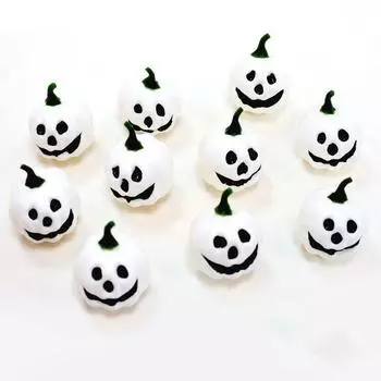 10 шт. имитация тыквы, искусственная тыква-призрак на Хэллоуин, мини-поддельный овощ, сделай сам, украшение для домашней вечеринки, реквизит для фотосъемки solid color оранжевый