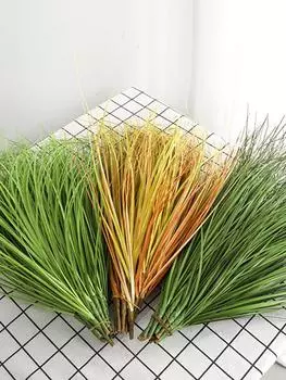 10 шт. имитация зелени, имитация одного одуванчика, растение для украшения дома, стены, помещения и улицы S темно-зеленого