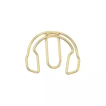 10 шт. Индексная закладка Металлические скрепки для бумаги Металлический зажим для заметок Креативный зажим для закладки Офис gold-earphone