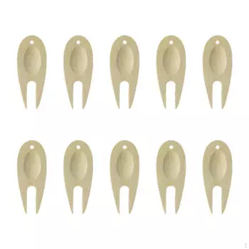 10 шт. инструмент для гольфа Divot, зеленая вилка, компактный зубец для ремонта газона, для стадиона, подарки на открытом воздухе