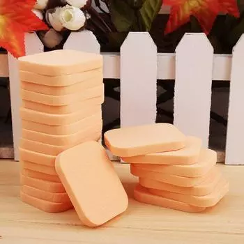 10 шт. инструмент для макияжа косметические подушечки для лица чистая пудра для лица спонж Square 10pcs белый