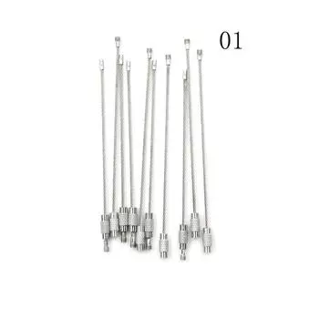 10 шт. инструмент для скалолазания, брелок из нержавеющей стали, проволочный замок, 10/15/20 см 1.5x100mm