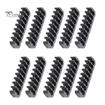 10 шт. Инструмент для укладки кабелей в виде гребня, многоцелевой инструмент для экономии места, удлинитель для укладки кабеля, зажимы для рукавов чёрный