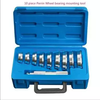 10 шт. Инструмент для установки подшипников ступицы колеса Perine, наружное кольцо подшипника, посадочное кольцо, уплотнительное кольцо масляного уплотнения, резиновая втулка, инструмент для прессования CHINA