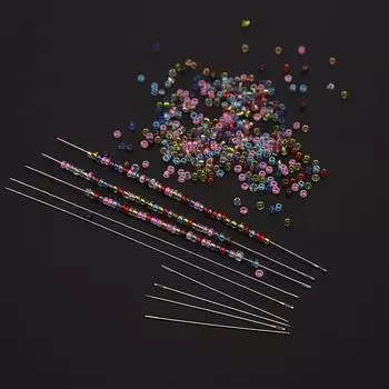 10 шт., инструменты для изготовления ювелирных изделий, металлическая булавка, высококачественная игла с бисером, нанизывающая нить 4cm
