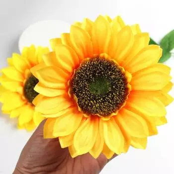 10 шт., искусственная головка цветка, неувядаемая, простая в уходе, устойчивая к солнцу, мягкая цветочная композиция, искусственный свадебный декор L
