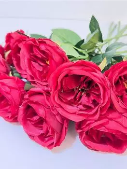10 шт. искусственная роза пион Остин роза пион шелковый искусственный цветок искусственные цветы искусственные цветы для дома гостиная балкон двор украшение красный