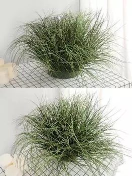 10 шт., искусственная зелень, одиночный одуванчик, искусственное растение для дома, стены, крытый, открытый, украшение для гостиной S темно-зеленого