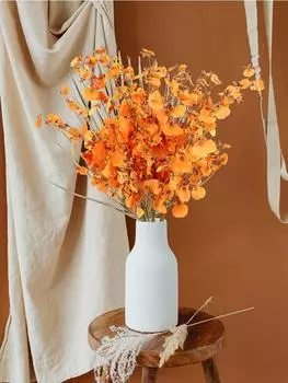 10 шт. искусственные цветы орхидеи поддельные орхидеи с длинным стеблем шелковые искусственные цветы для внутреннего и наружного свадебного украшения домашнего офиса бежевый