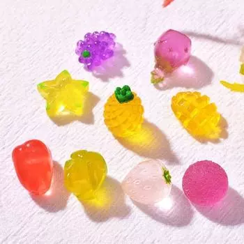 10 шт. Искусственные поделки, имитация светящихся фруктов, милые поддельные фрукты, искусственные фрукты для свадебной вечеринки Style 3