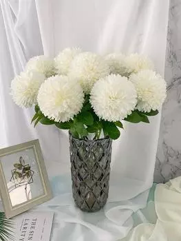 10 шт. искусственные шаровые цветы хризантемы для невесты 52 см одноствольные хризантемы шелковые цветы для свадебных букетов вечерние домашний садовый декор розовый