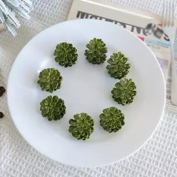 10 шт. искусственные сосновые шишки для свадьбы, рождественской вечеринки, сделай сам, венки, аксессуары, имитация сосновых орехов, украшение для семейного сада