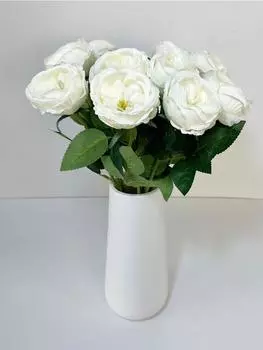 10 шт. искусственных цветов, пионовидных роз Остина, шелковых искусственных цветов для украшения дома, гостиной, балкона, двора красный