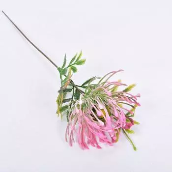 10 шт. искусственных Protea Cynaroides, устойчивых к ультрафиолетовому излучению, искусственных пластиковых цветочных букетов, искусственных цветочных композиций для украшения стола, домашнего интерьера и улицы розовый