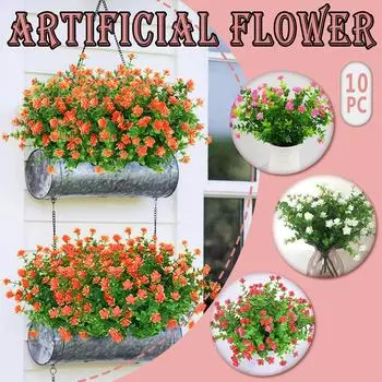 10 шт искусственный цветок из латекса настоящий свадебный букет украшение дома розовый