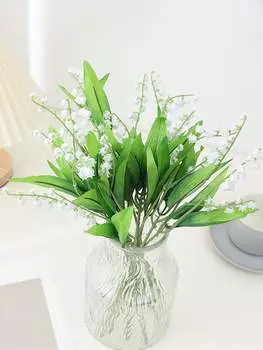 10 шт., искусственный цветок, колокольчик, орхидея, сделай сам, свадебная композиция, букет для дома, свадьбы, гостиной, украшение «сделай сам» белый