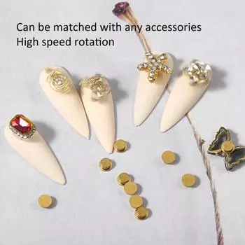 10 шт., используемые для дизайна ногтей, нержавеющие, устойчивые к коррозии мини-украшения, широко вращающиеся подвески для маникюра A