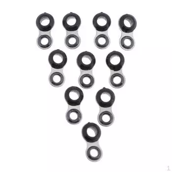 10 шт. из нержавеющей стали, 5 размеров, направляющие насадки для удочки, кольца, леска 2mm