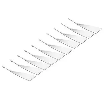 10 шт., изогнутые подвески из нержавеющей стали, подвески для ювелирных изделий своими руками, 11x41 мм