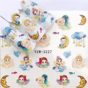 10 шт. изысканные съемные экологически чистые украшения для ногтей наклейки для переноса фольги в виде ежа декор для маникюрного магазина E