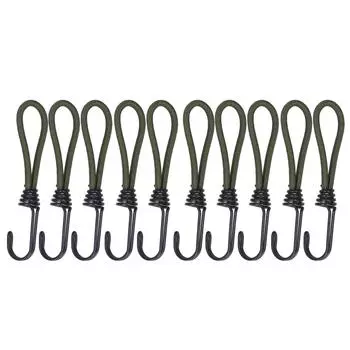 10 шт. Эластичная веревка для палатки с крючком, аксессуары для фиксации палатки для кемпинга