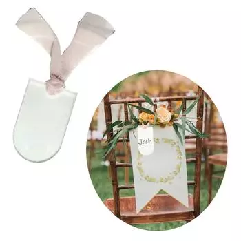 10 шт. Элегантные акриловые свадебные карточки с указанием места, свадебные таблички для стульев, акриловые именные бирки, бирки для мест на банкетной вечеринке