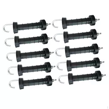 10 шт. Электрический забор, изоляторы для ручек ворот, прочные, профессиональные, для сада и огорода