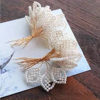 10 шт. K21 медная проволока бусины цветок коллекция бусины лепестки невеста шоу He Hanfu головной убор DIY материал аксессуары старинный стиль милые аксессуары 10PCS