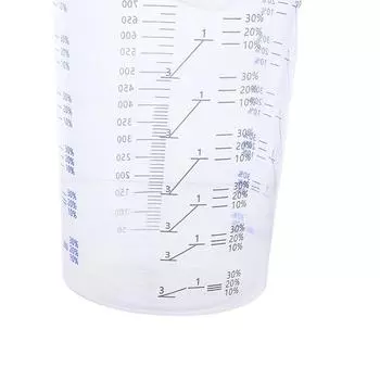 10 шт., калиброванные стаканчики для смешивания красок, пластиковые стаканчики для смешивания красок, 1000 мл, горшки для смешивания для точного смешивания красок и жидкостей