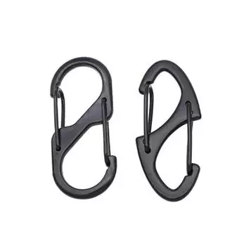 10 шт. карабин из нержавеющей стали типа S с замком-брелоком для кемпинга с замком 41mm