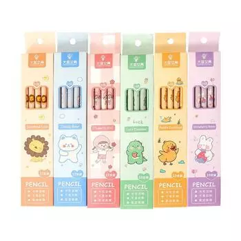 10 шт карандаш для рисования эскизов с резиновой головкой, прочный карандаш для рисования HB, офисный карандаш