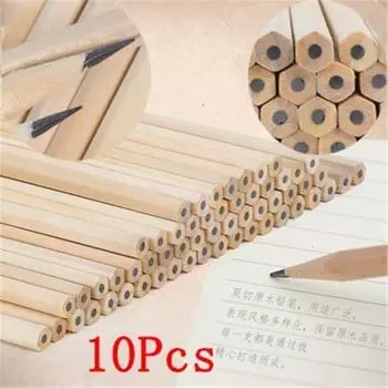 10 шт., карандаши из сырого дерева HB, стандартные карандаши для рисования, высококачественные карандаши для студентов 10pcs