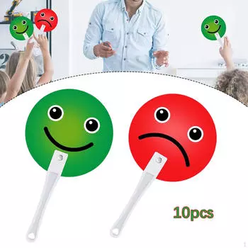 10 шт. карточек для голосования «Да» или «Нет» с ручкой, многофункциональные принадлежности для классных мероприятий для