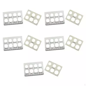 10 шт. Карточки для измерения размеров колец, картонные аксессуары для измерения диаметра пальцев, доски для пары