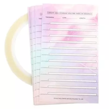 10 шт. Карты для хранения накладных ресниц, веера для накладных ресниц, бумажные карты, органайзер для макияжа