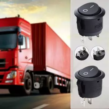 10 шт. KCD1-105 кулисный переключатель в форме лодки 2/3Pin 10A/125V 6A/250V круглый автомобильный катер бытовой 2