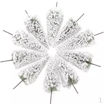 10 шт. кедровые деревья, зимняя модель белого снега, макет железной дороги, пейзаж, 4 дюйма