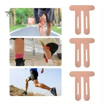 10 шт. кинезиологическая лента для колена, предварительно нарезанная лента для колена, дышащая клейкая спортивная лента, эластичная спортивная лента для бега, пешего туризма, верховой езды бежевый