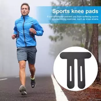 10 шт. кинезиологическая лента для колена, предварительно нарезанная лента для колена, дышащая клейкая спортивная лента, эластичная спортивная лента для бега, пешего туризма, верховой езды чёрный