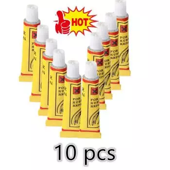 10 шт. клей для ремонта шин, велосипедных, автомобильных, мотоциклетных шин, клей для ремонта шин, клей для ремонта проколов внутренней камеры, прочный клей для ремонта шин