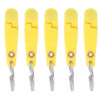 10 шт. Клипса для быстрого отсоединения с сильным натяжением, для рыбалки троллингом, мягкая клипса для отсоединения с кольцом для ключей, для планеров