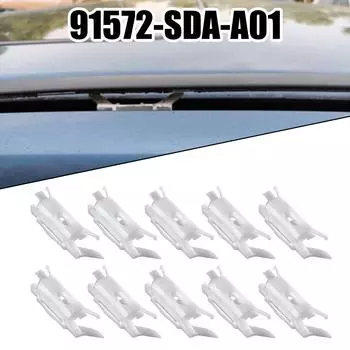 10 шт. клипсы для молдинга крыши автомобиля для Honda, Accord, Civic, Acura, верхняя прокладка для стока воды, крепежные клипсы для капельной рейки CHINA